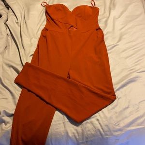 Jumpsuit rusty orange